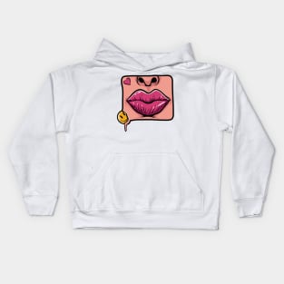 kiss for happiness Kids Hoodie